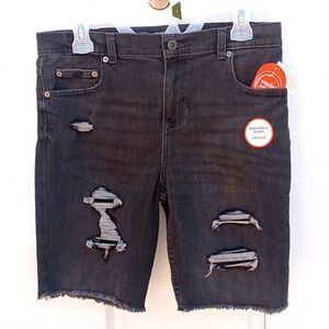 Boys Denim Rip & Repair Shorts